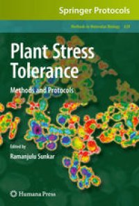 cover of the book Plant Stress Tolerance: Methods and Protocols 