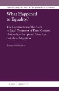 cover of the book What Happened to Equality? : The Construction of the Right to Equal Treatment of Third-Country Nationals in European Union Law on Labour Migration