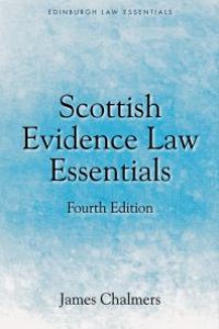 cover of the book Scottish Evidence Law Essentials