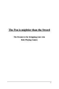 cover of the book The Pen is Mightier than the Sword