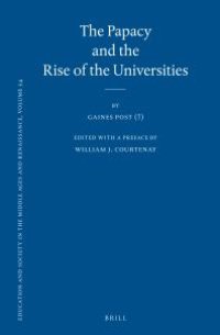 cover of the book The Papacy and the Rise of the Universities