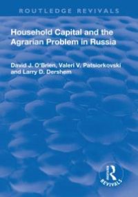 cover of the book Household Capital and the Agrarian Problem in Russia