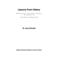 cover of the book Lessons from History: Reflections on the Past, Present, and Future of Two Muslim Communities