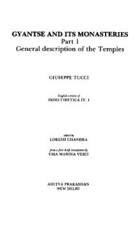 cover of the book Gyantse and its Monasteries. Part 1: General description of the Temples