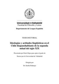 cover of the book Ideologías y actitudes lingüísticas en el Chile hispanohablante de la segunda mitad del siglo XIX