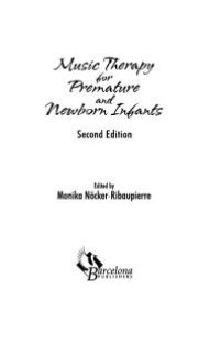 cover of the book Music Therapy for Premature and Newborn Infants