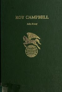 cover of the book Roy Campbell