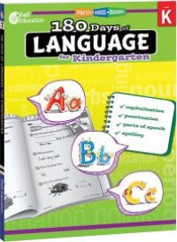 cover of the book 180 Days of Language for Kindergarten : Practice, Assess, Diagnose