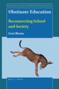 cover of the book Obstinate Education : Reconnecting School and Society