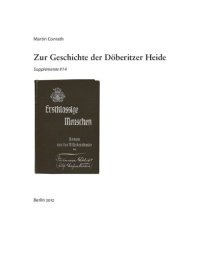 cover of the book Zur Geschichte der Döberitzer Heide: Ausgewählte Bibliografie und Filmografie