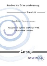 cover of the book Analysis of Speech of People with Parkinson's Disease