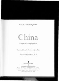 cover of the book China, empire of living symbols