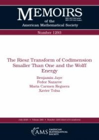 cover of the book The Riesz Transform of Codimension Smaller Than One and the Wolff Energy