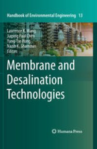 cover of the book Membrane and Desalination Technologies 