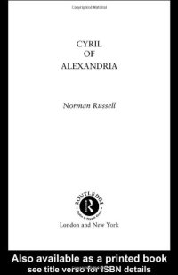 cover of the book Cyril of Alexandria 