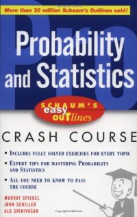 cover of the book Easy Outline of Probability and Statistics