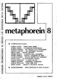 cover of the book Metaphorein n. 8 L’interrogativo Lukács