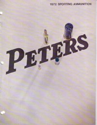 cover of the book Peters Sporting Ammunition Catalog 1972