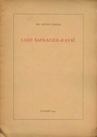 cover of the book Lujo Šafranek-Kavić