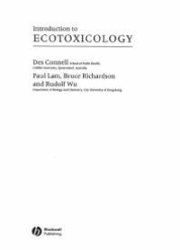 cover of the book Introduction to Ecotoxicology