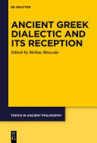 cover of the book Ancient Greek Dialectic and Its Reception