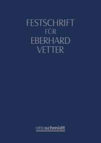 cover of the book Festschrift für Eberhard Vetter