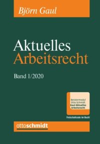 cover of the book Aktuelles Arbeitsrecht 2020, Band 1