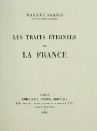 cover of the book Les Traits éternels de la France