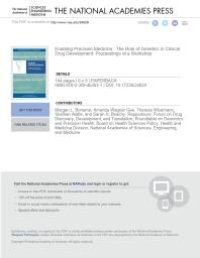 cover of the book Enabling Precision Medicine: The Role of Genetics in Clinical Drug Development: Proceedings of a Workshop