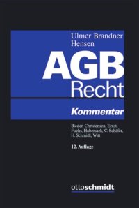 cover of the book AGB-Recht: Kommentar zu den §§ 305-310 BGB und zum UKlaG