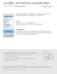 cover of the book Challenges in Machine Generation of Analytic Products from Multi-Source Data: Proceedings of a Workshop