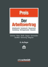 cover of the book Der Arbeitsvertrag: Handbuch der Vertragsgestaltung