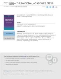 cover of the book Innovations in Federal Statistics: Combining Data Sources While Protecting Privacy