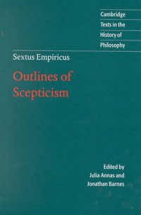 cover of the book Sextus Empiricus: Outlines of Scepticism 