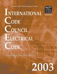 cover of the book 2003 International Code Council Electrical Code Administrative Provisions 2003