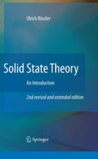 cover of the book Solid State Theory: An Introduction