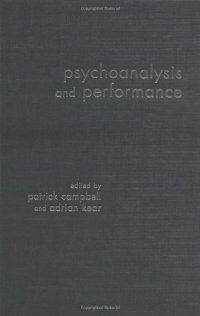 cover of the book Psychoanalysis and Performance