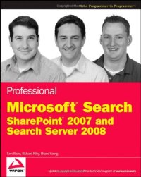 cover of the book Professional Microsoft Search: SharePoint 2007 and Search Server 2008 