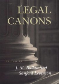 cover of the book Legal Canons