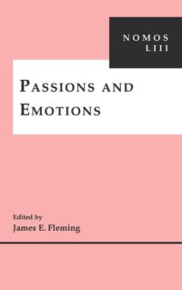 cover of the book Passions and Emotions: NOMOS LIII