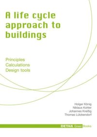 cover of the book A life cycle approach to buildings: Principles - Calculations - Design tools