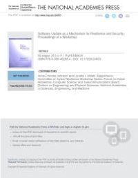 cover of the book Software Update As a Mechanism for Resilience and Security: Proceedings of a Workshop