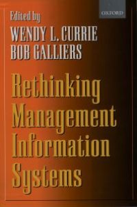 cover of the book Rethinking Management Information Systems: An Interdisciplinary Perspective