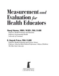 cover of the book Measurement and Evaluation for Health Educators