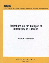 cover of the book Reflections on the Collapse of Democracy in Thailand