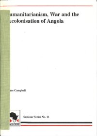 cover of the book Humanitarianism, War and the Recolonization of Angola