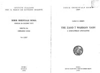 cover of the book The Zand ī Wahman Yasn