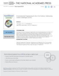 cover of the book Environmental Engineering for the 21st Century: Addressing Grand Challenges