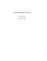 cover of the book Natural Language Processing (NLP)