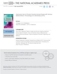 cover of the book Improving Care to Prevent Suicide among People with Serious Mental Illness: Proceedings of a Workshop